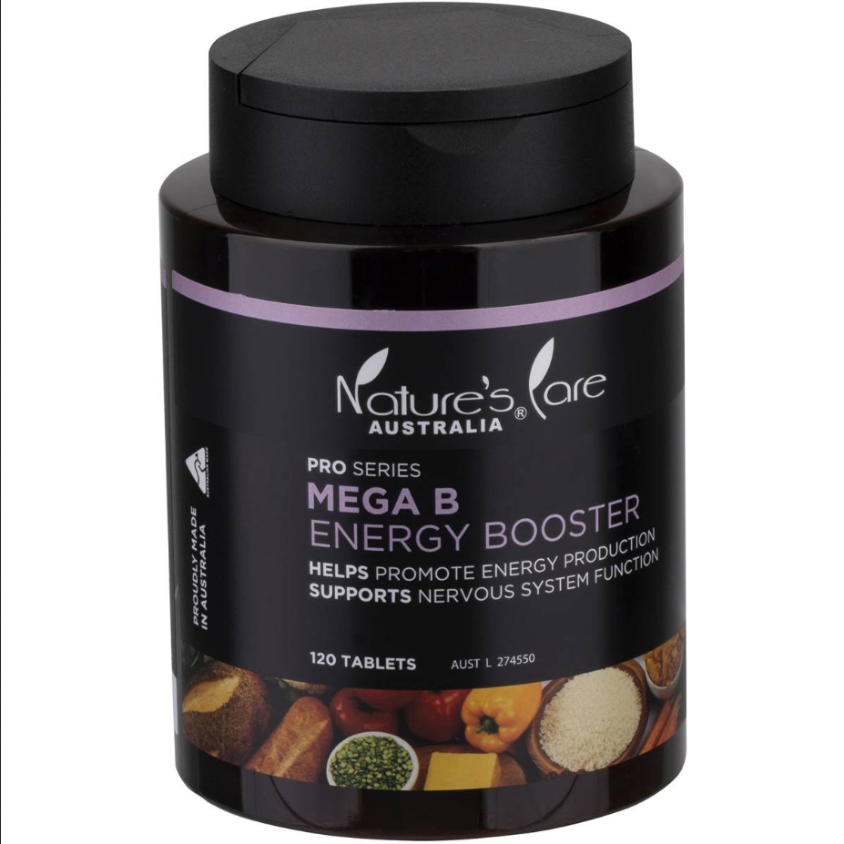 Nature's Care PRO Series Mega B Energy Booster 120 Capsules
