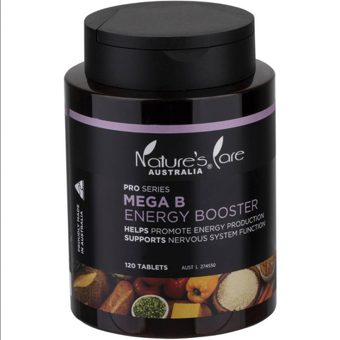 Nature's Care PRO Series Mega B Energy Booster 120 Capsules