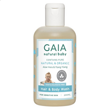 Load image into Gallery viewer, Gaia Natural Baby Hair &amp; Body Wash 200mL