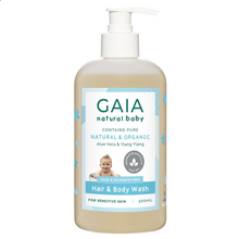 Load image into Gallery viewer, Gaia Natural Baby Hair &amp; Body Wash 500mL