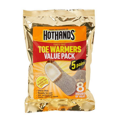 Hot Hands Toasti Toe Warmers 5 Pairs