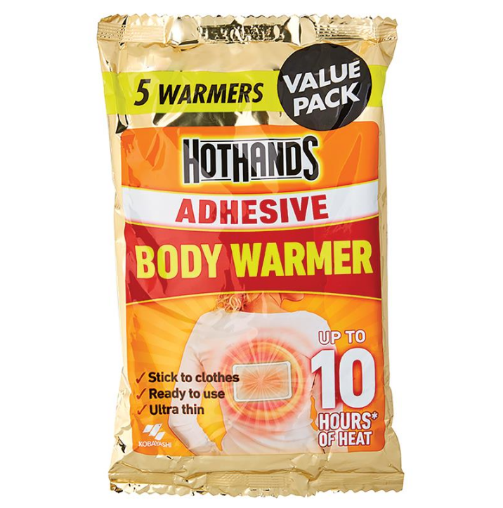 Hot Hands Body Warmer Adhesive 5 Pack