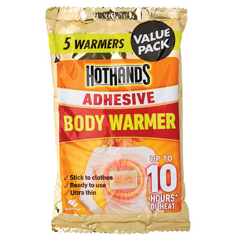 Hot Hands Body Warmer Adhesive 5 Pack