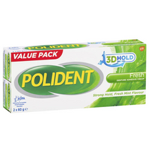Load image into Gallery viewer, Polident Denture Adhesive Cream 2 x 60g Pack
