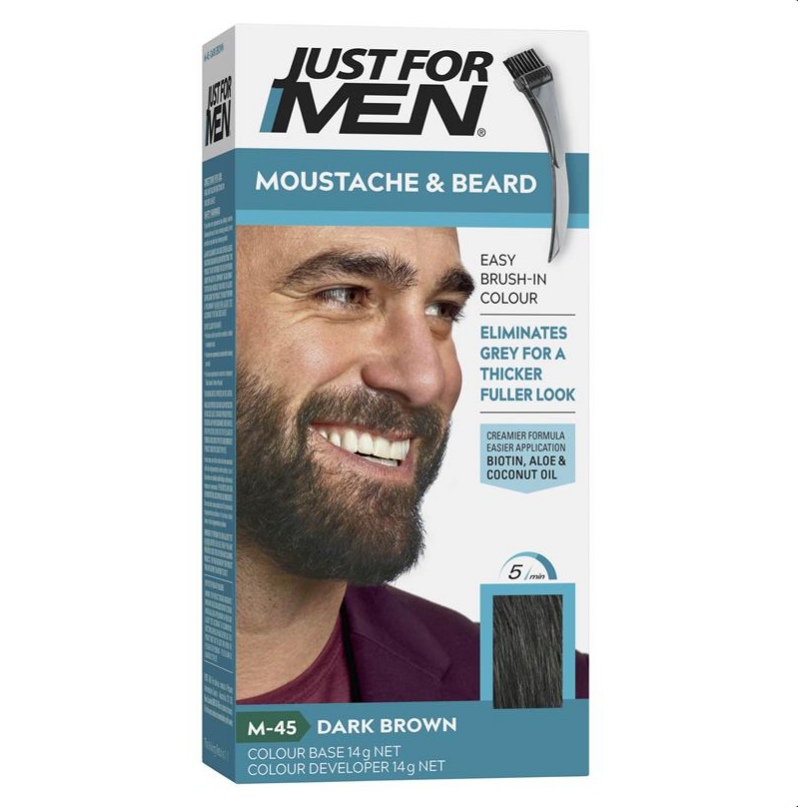 Just for Men Moustache & Beard Colour 45 Dark Brown