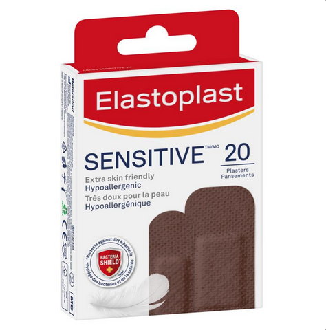 Elastoplast Sensitive Skin Tone Plasters 20 Dark