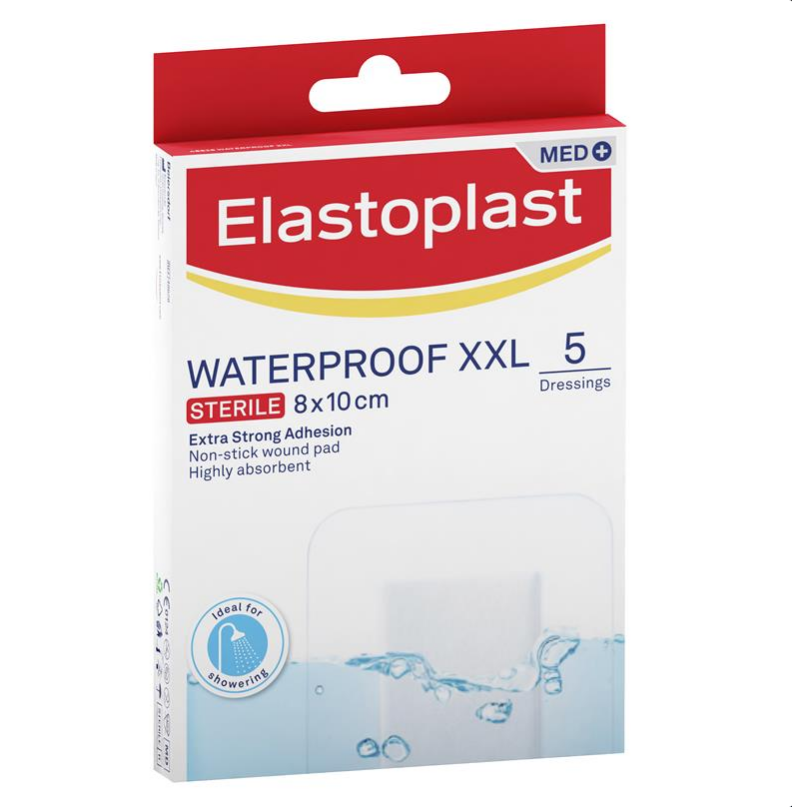 Elastoplast Aqua Protect Dressing XXL 8cm x 10cm 5 Pack