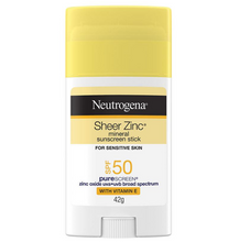Load image into Gallery viewer, Neutrogena Sheer Zinc Mineral Stick SPF 50 42g