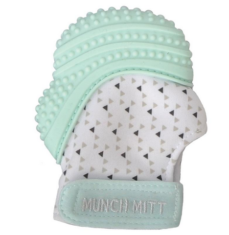 Malarkey Kids Munch Mitten Teething Mitten Mint Green