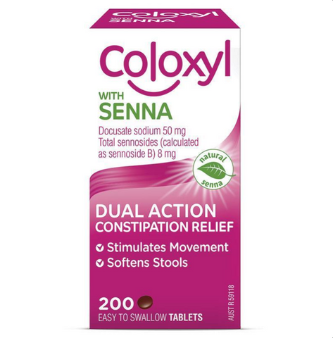 Coloxyl With Senna 200 Tablets