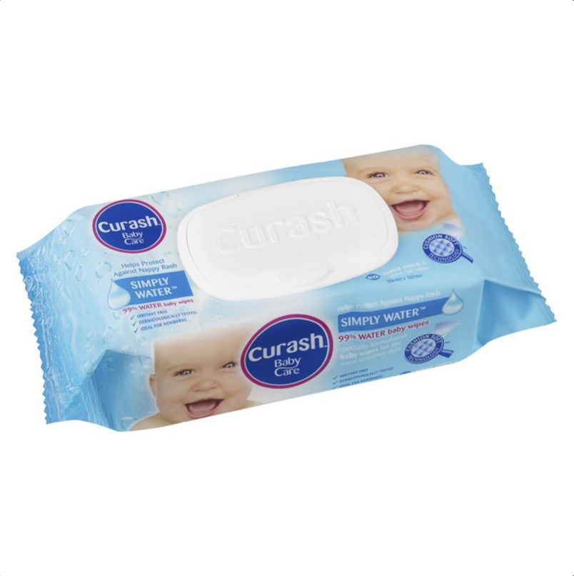 Curash Babycare Simply Water Wipes 80