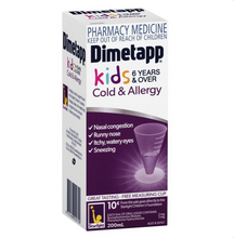 Load image into Gallery viewer, Dimetapp Kids 6 Years &amp; Over Cold and Allergy 200mL (Limit ONE per Order)