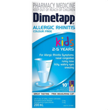 Dimetapp Allergic Rhinitis Colour Free Kids 2-5 Years 200mL (Limit ONE per Order)