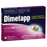 Dimetapp Day & Night PSE FREE Liquid Caps 24 (Limit ONE per Order)
