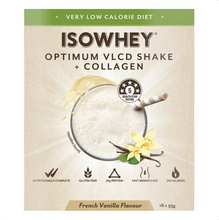 Load image into Gallery viewer, IsoWhey Optimum VLCD Shake + Collagen French Vanilla 18 x 55g