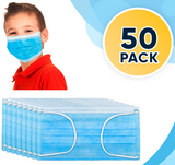 Face Mask - Kid's Disposable Face Protection Elastic 50 PCs Box