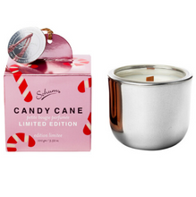 Load image into Gallery viewer, Sohum Botanical Candle Candlette Candy Cane 100g - Limited Edition