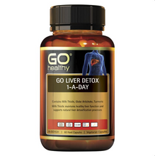 Load image into Gallery viewer, GO Healthy Liver Detox 1 A Day 60 Capsules