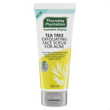 Load image into Gallery viewer, Thursday Plantation Tea Tree Exfoliating Face Scrub For Acne 100mL