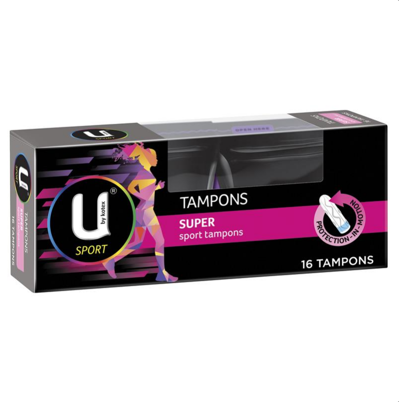 U By Kotex Sport Tampons Super 16 Pack