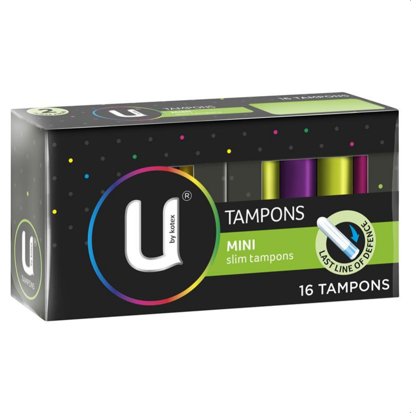 U by Kotex Slim Tampons Mini 16 Pack