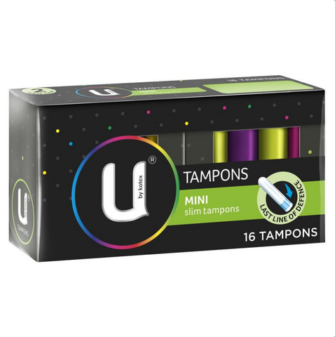 U by Kotex Slim Tampons Mini 16 Pack