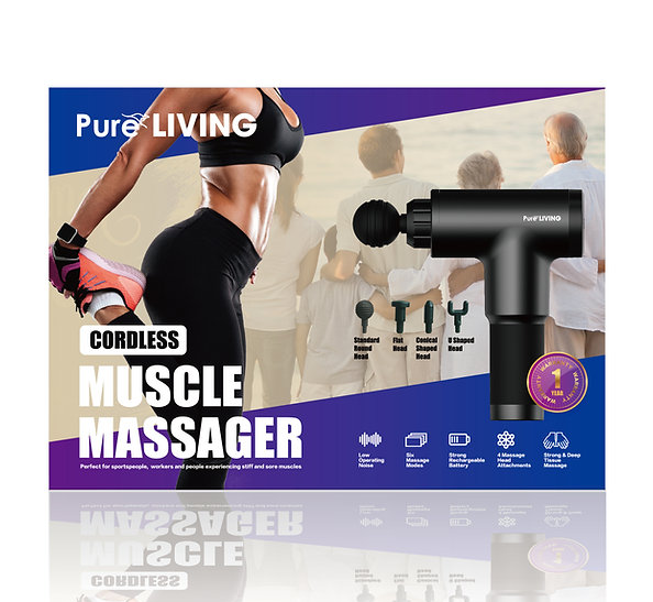 Muscle Massager - Pure Living Cordless Massage Gun - TY-602