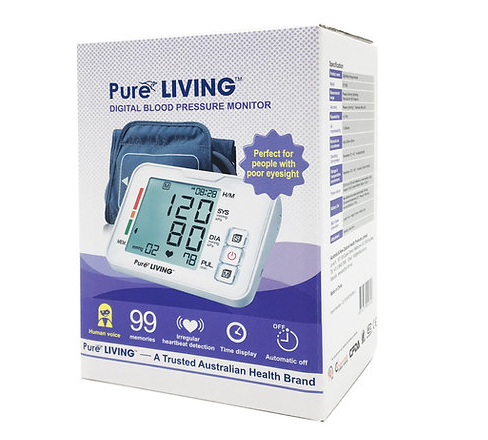 Blood Pressure Monitor - Pure Living Blood Pressure Monitor - 702B