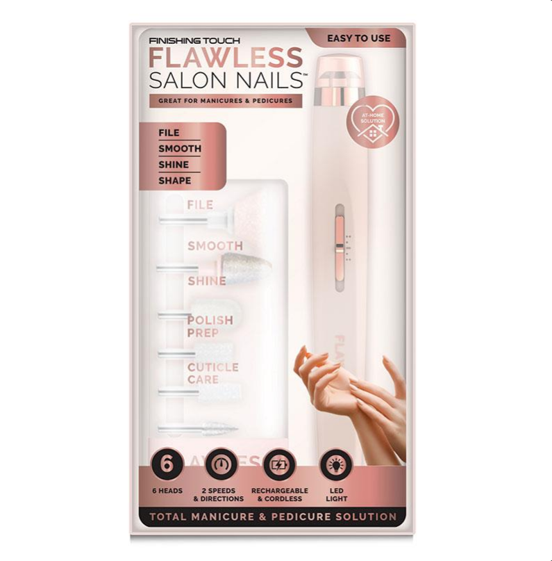 Flawless Finishing Touch Salon Nails Total Manicure & Pedicure Solution