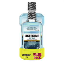 Load image into Gallery viewer, Listerine Zero Alcohol Mouthwash 1 Litre + 500mL Value Pack