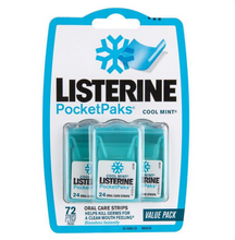 Load image into Gallery viewer, Listerine PocketPaks Cool Mint 72 Strips