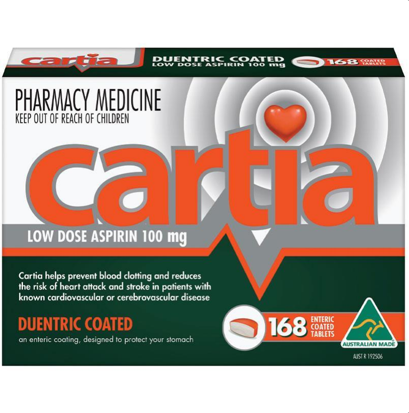 Cartia 100mg 168 Tablets