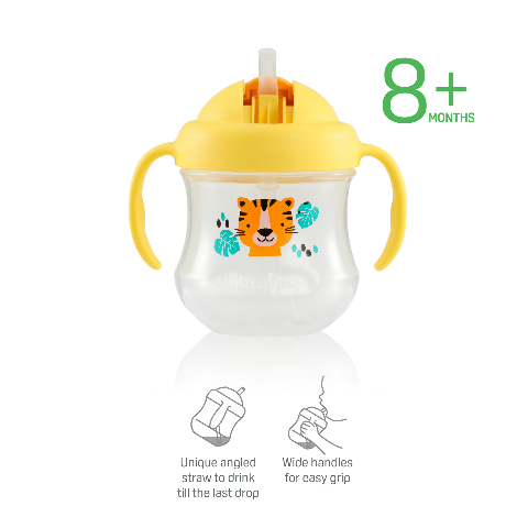 Pigeon MagMag Straw Cup Yellow Tiger 200mL