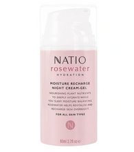 Load image into Gallery viewer, Natio Rosewater Hydration Moisture Recharge Night Cream-Gel 80mL