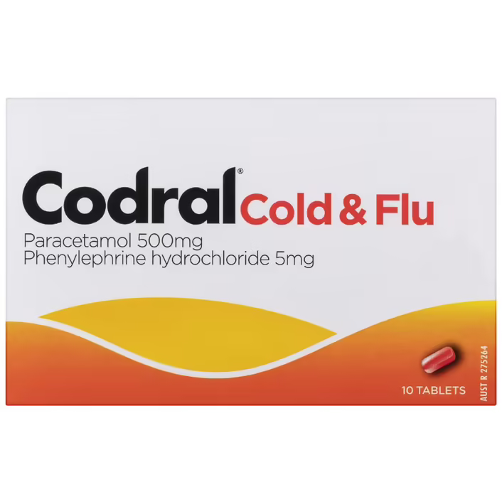 CODRAL Cold & Flu 10 Tablets