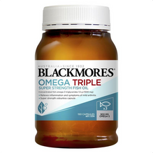 Load image into Gallery viewer, Blackmores Omega Triple Concentrated Fish Oil 150 Capsules