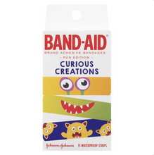 Load image into Gallery viewer, Band-Aid Character Strips Curious Creations 15 Pack