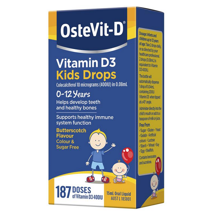 Ostevit-D Vitamin D3 400IU 0-12 Years Kids Drops Oral Liquid 15mL