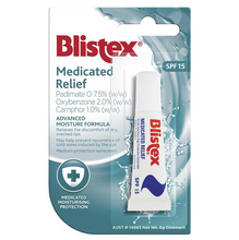 Load image into Gallery viewer, Blistex Medicated Relief SPF 15 6g Tube