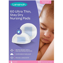 Load image into Gallery viewer, Lansinoh Ultra Thin Stay Dry Nursing Pads 60 Pack