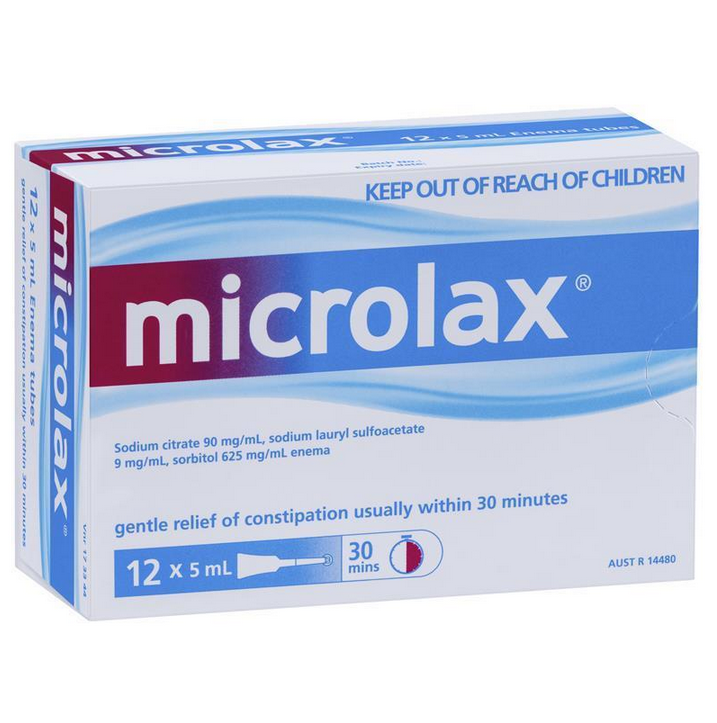 Microlax Enemas 12 x 5mL