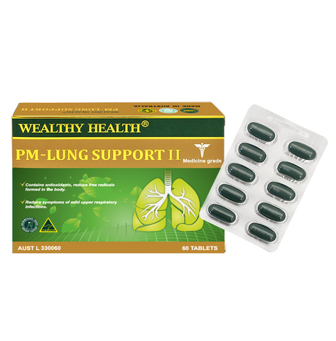 Wealthy Health PM-Lung Support 60 Tablets