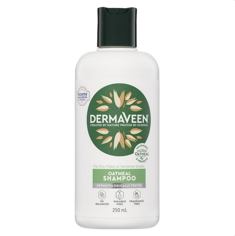 DermaVeen Oatmeal Shampoo for Dry, Flaky or Sensitive Scalps 250mL