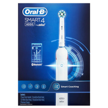 Load image into Gallery viewer, Oral B Smart 4 4000 White Power Electric Toothbrush