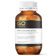 Load image into Gallery viewer, GO Healthy Pro Curcumin Active 30 Vege Capsules