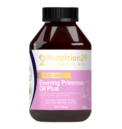 Nutrition29 Evening Primrose Oil Plus 180 Capsules