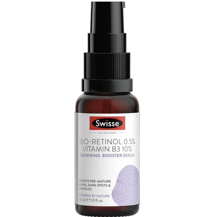 Swisse Skincare Bio-Retinol Vitamin B3 10% Renewing Booster Serum 30mL