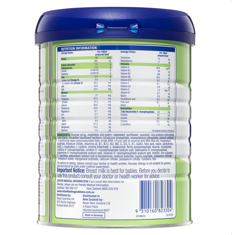 Novalac Allergy Premium Infant Formula 3 x 800g - Special Bundle (Expiry 06/2026)