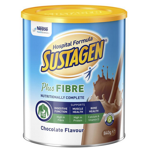 Sustagen Hospital Active + Fibre 840g Chocolate