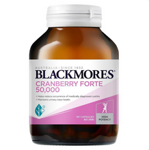Load image into Gallery viewer, Blackmores Cranberry Forte 50000mg Women&#39;s Health Vitamin 90 Capsules